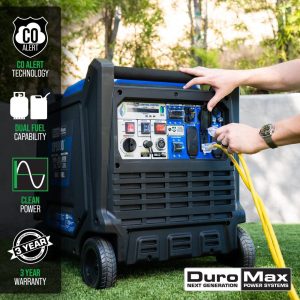 DuroMax Generator Dual Fuel Digital Inverter Hybrid Portable 9000 Watt