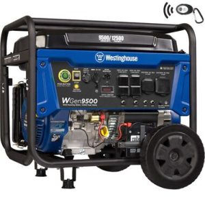 Westinghouse 9500 Running Watt Heavy Duty Portable Gas Powered Generator with Electric and Remote Start